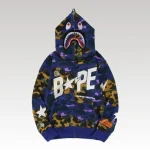 Hoodie BAPE Shark Camo Full Zip BP015 - Drip Slum
