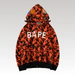 Hoodie BAPE XO Camo Red Full Zip BP020 - Drip Slum