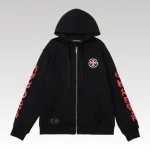 Hoodie Chrome Hearts Black Red Embroidered CH081 - Drip Slum