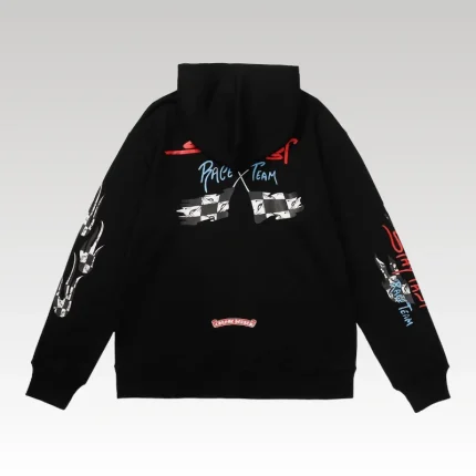 Hoodie Chrome Hearts Race Team Graphic Black CH078 - Drip Slum