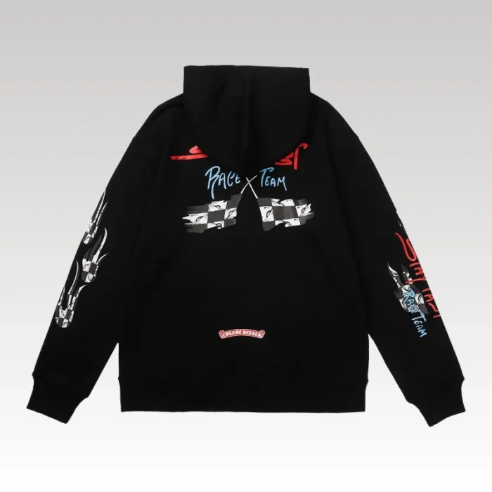 Hoodie Chrome Hearts Race Team Graphic Black CH078 - Drip Slum