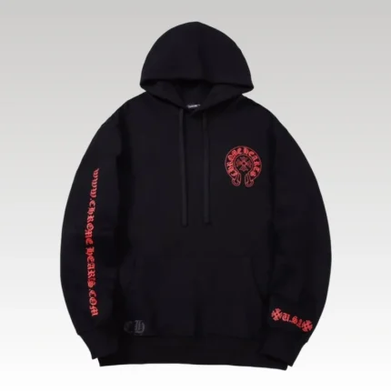 Hoodie Chrome Hearts Red Logo Print CH071 - Drip Slum