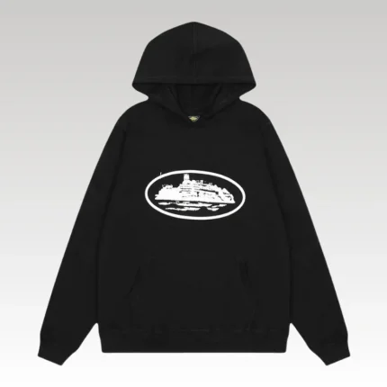 Hoodie Corteiz Alcatraz Black - Drip Slum