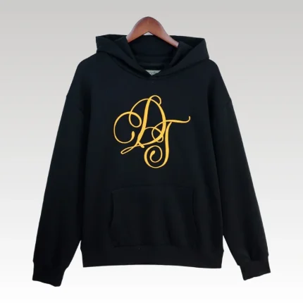 Hoodie Denim Tears Monogram Black Gold - Drip Slum