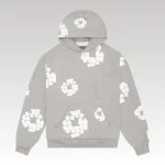 Hoodie Denim Tears The Cotton Wreath Grey - Drip Slum