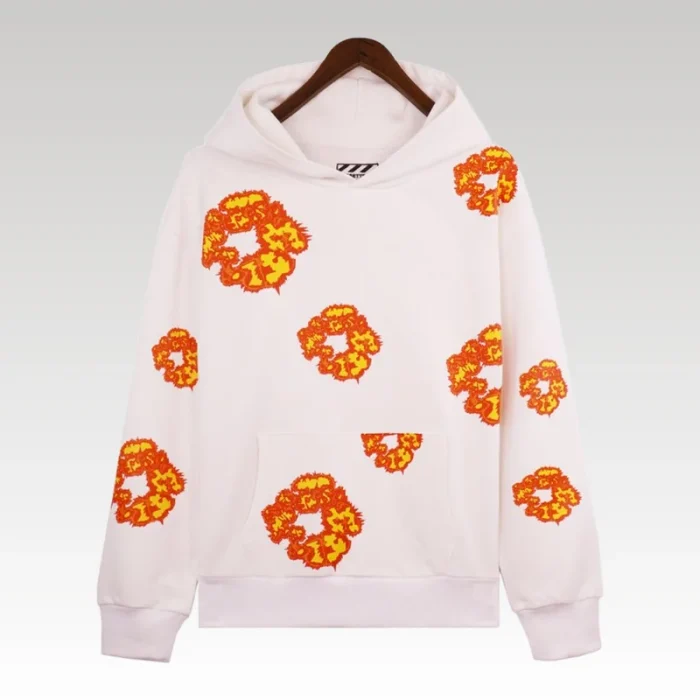 Hoodie Denim Tears x Offset Set Floral Print White - Drip Slum