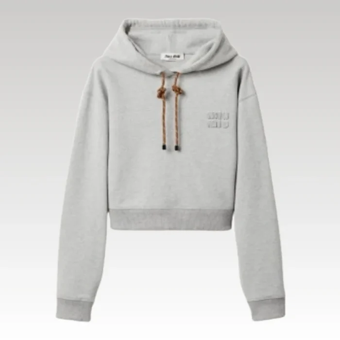Hoodie Gray Miu Miu MMW018 - Drip Slum
