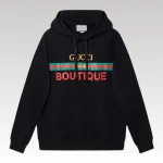 Hoodie Gucci Boutique Logo Black GC006 - Drip Slum