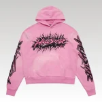 Hoodie Hellstar Brainwashed Without Brain Pink - Drip Slum