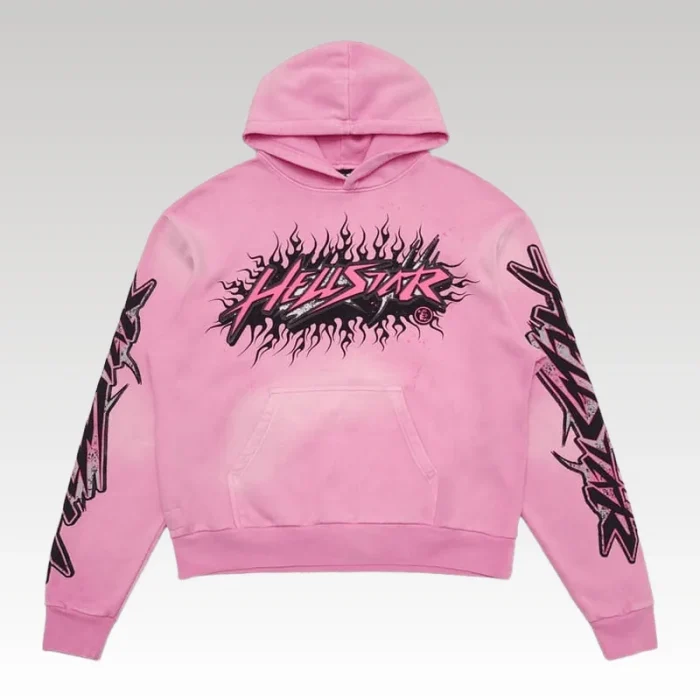Hoodie Hellstar Brainwashed Without Brain Pink - Drip Slum