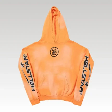 Hoodie Hellstar Fire Orange - Drip Slum
