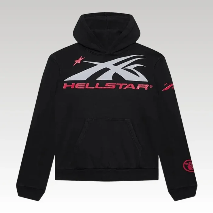 Hoodie Hellstar Sport Logo Black - Drip Slum