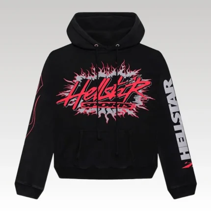 Hoodie Hellstar Sports Future Flame Black - Drip Slum
