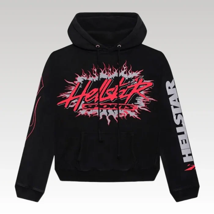 Hoodie Hellstar Sports Future Flame Black - Drip Slum