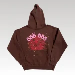Hoodie Sp5der Angel Number Brown - Drip Slum