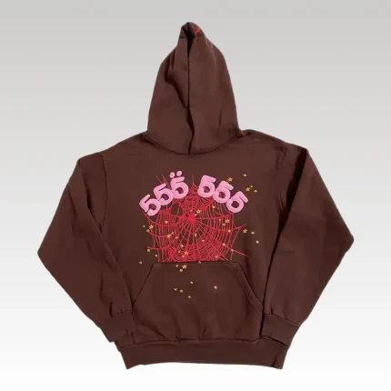 Hoodie Sp5der Angel Number Brown - Drip Slum