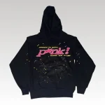 Hoodie Sp5der P*NK Black - Drip Slum
