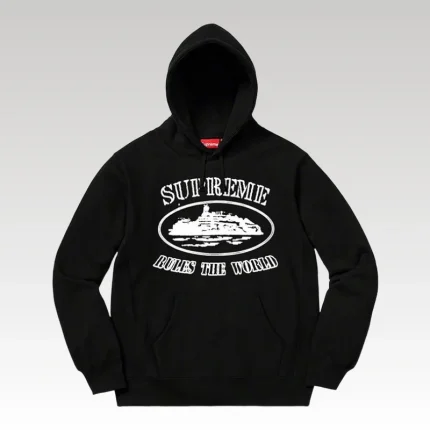Hoodie Supreme x Corteiz Black SP047 - Drip Slum