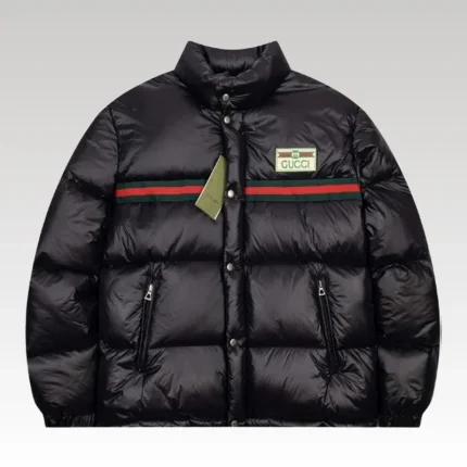 Jacket Gucci Puffer Logo Black GC004 - Drip Slum