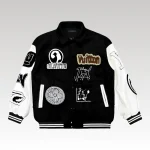 Jacket Louis Vuitton LV Black White Patches - Drip Slum
