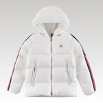 Jacket Puffer Moncler White Hooded MCL014 - Drip Slum