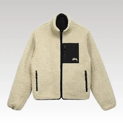 Jacket Stussy 8 Ball Sherpa Reversible - Drip Slum