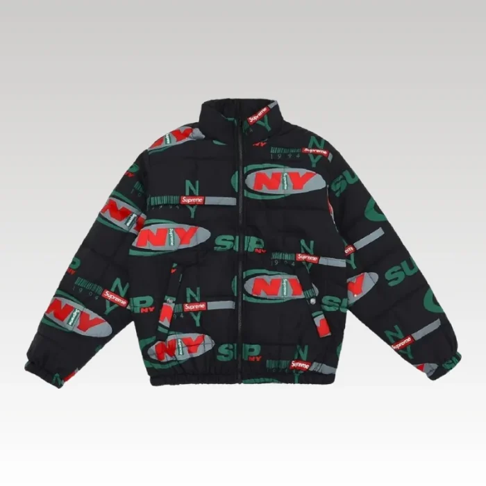 Jacket Supreme NY 1994 Puffer Black SP052 - Drip Slum