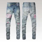 Jeans Amiri Slim Fit High Street Letter AM030 - Drip Slum