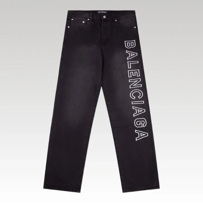 Jeans Balenciaga BB Logo Blue BL047 - Drip Slum