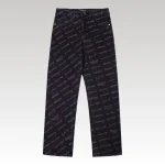Jeans Balenciaga Signature Print Black BL028 - Drip Slum