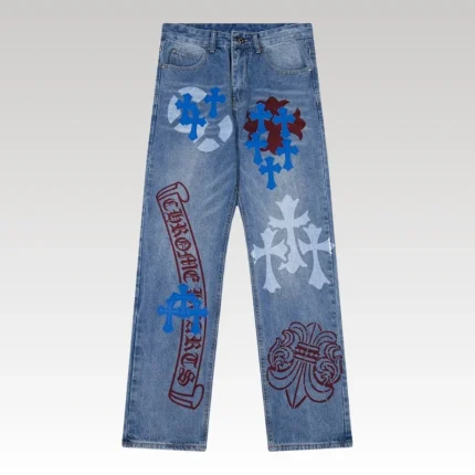 Jeans Chrome Hearts Box Cross Patch CH023 - Drip Slum