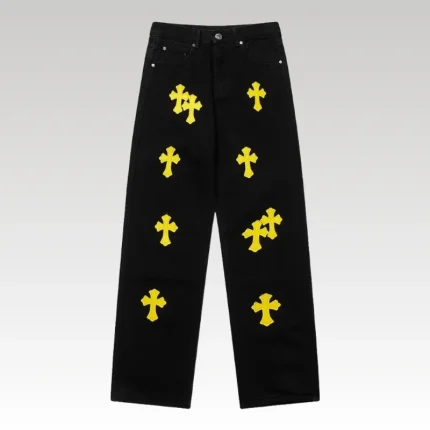 Jeans Chrome Hearts Yellow Crosses CH055 - Drip Slum