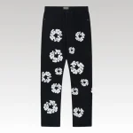 Jeans Denim Tears Floral Print Black - Drip Slum