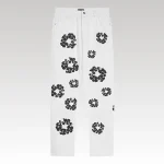 Jeans Denim Tears Floral Print White - Drip Slum
