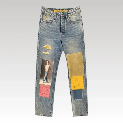 Jeans Drew House Indigo Patchwork - Drip Slum