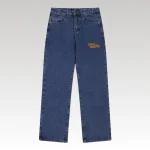Jeans Louis Vuitton LV Blue Embroidered Logo - Drip Slum