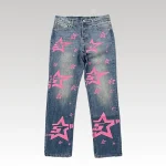Jeans Sp5der Pink Stars - Drip Slum