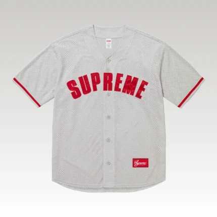Jersey Supreme Button-Up Mesh Logo Embroidery SP043 - Drip Slum