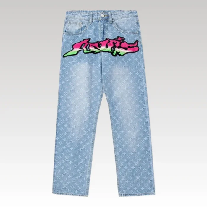 Louis Vuitton LV Graffiti Monogram Jeans - Drip Slum