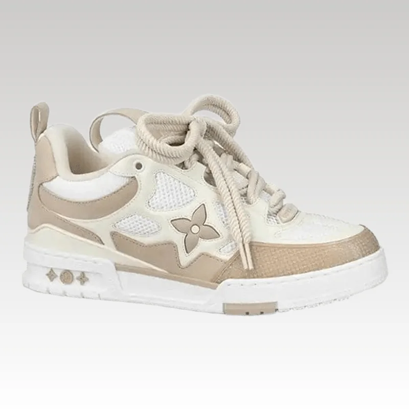 Home Basic 528 Louis Vuitton LV Skate Sneaker Beige White - Drip Slum