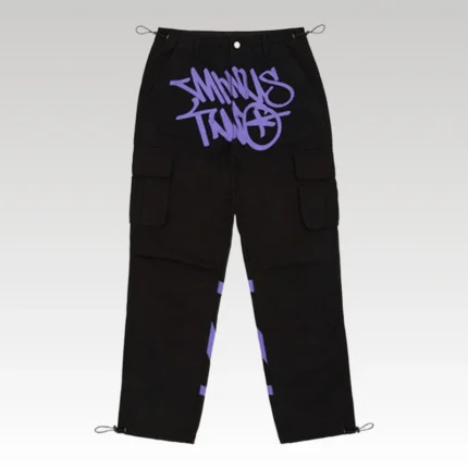 Minus Two Cargo black/Roxa - Drip Slum