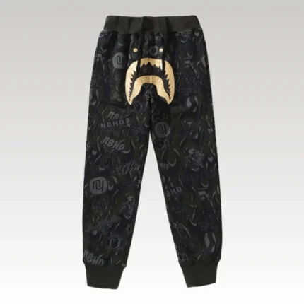 Pants BAPE NBHD Camo Shark Black BP39 - Drip Slum