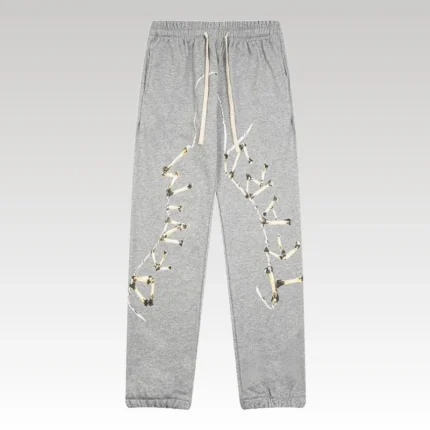 Pants Denim Tears Wishbone Skeleton Print Grey - Drip Slum