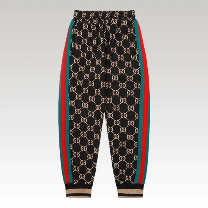 Pants Gucci GG Monogram Black GC106 - Drip Slum