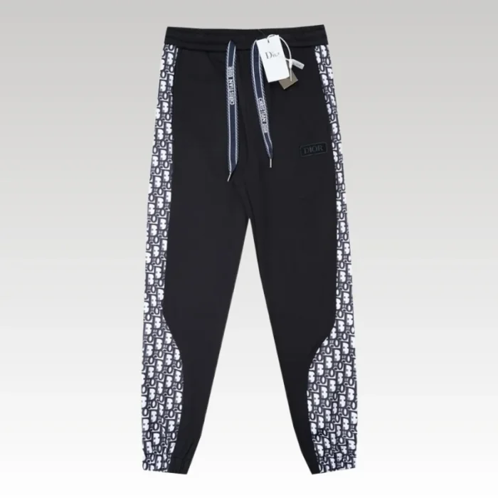 Pants Track Dior Monogram Black DO067 - Drip Slum