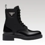 Prada Boot Stivaletti in Pelle Spazzolata e Re-Nylon PDW010 - Drip Slum