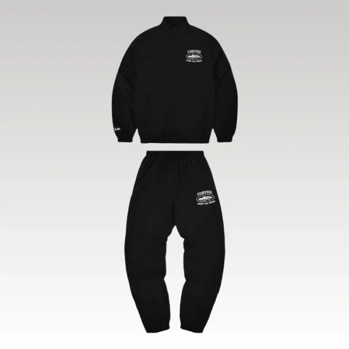 Set Corteiz Shukushuku Tracksuit Black - Drip Slum