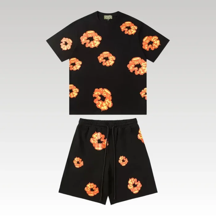 Set Denim Tears Floral Print Black - Drip Slum