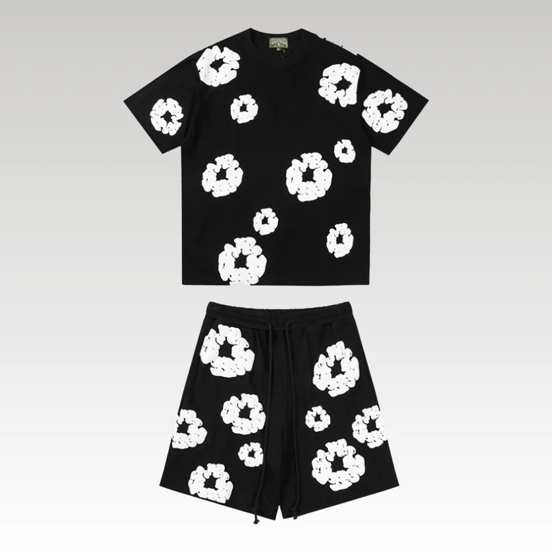 Set Denim Tears White Clouds Black - Drip Slum