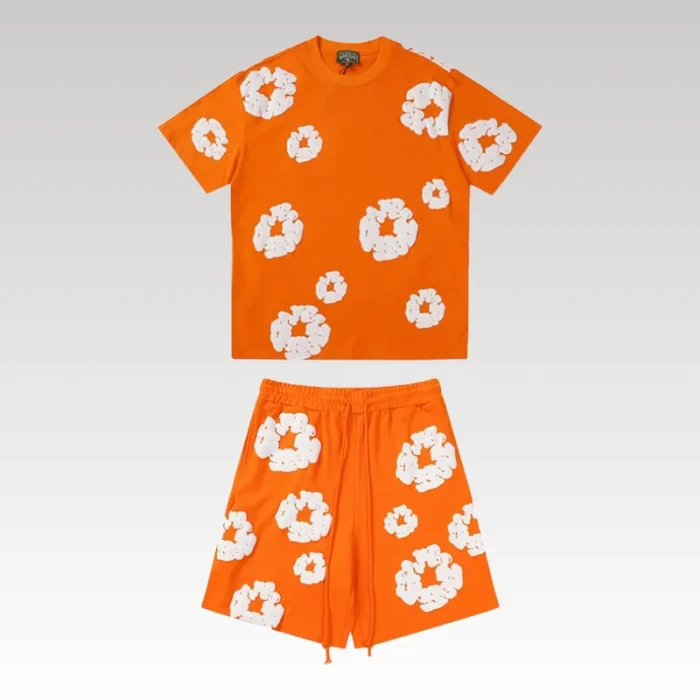 Set Denim Tears White Clouds Orange - Drip Slum